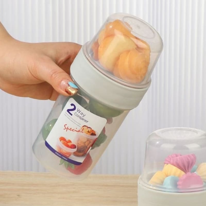 Copo Portátil para Cereais, Saladas e Frutas - Ideal para Café da Manhã
