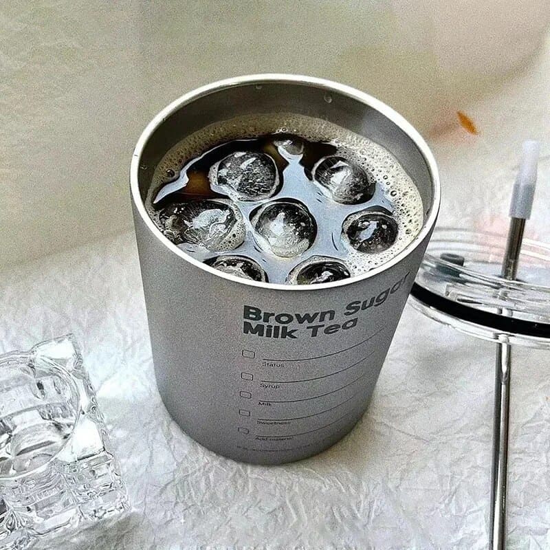 Copo Térmico Inox para Café com Tampa Hermética - Manutenção de Temperatura
