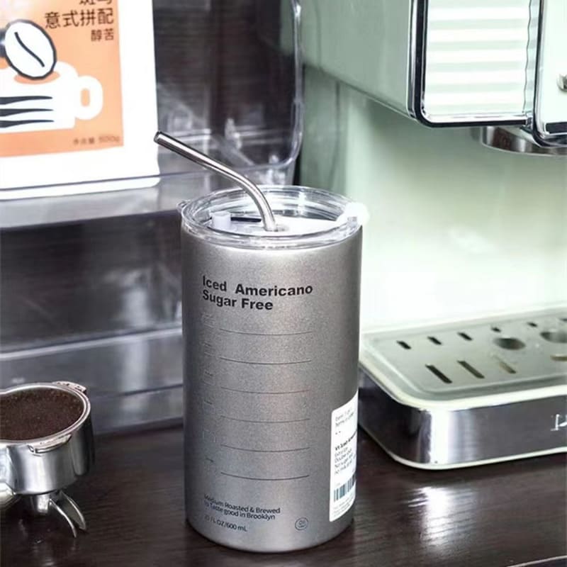 Copo Térmico Inox para Café com Tampa Hermética - Manutenção de Temperatura