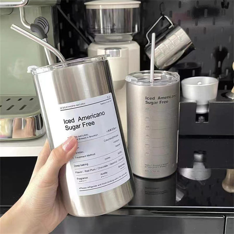 Copo Térmico Inox para Café com Tampa Hermética - Manutenção de Temperatura