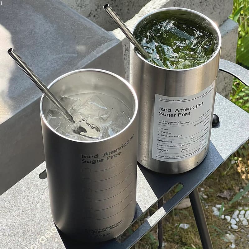 Copo Térmico Inox para Café com Tampa Hermética - Manutenção de Temperatura
