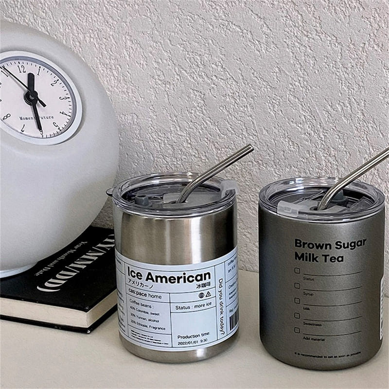 Copo Térmico Inox para Café com Tampa Hermética - Manutenção de Temperatura