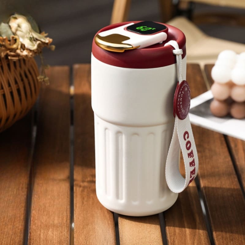 Copo Térmico Inteligente 450ml com Tampa Premium - Ideal para Bebidas Quentes e Frias