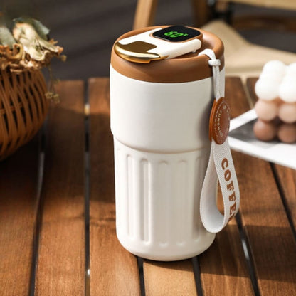 Copo Térmico Inteligente 450ml com Tampa Premium - Ideal para Bebidas Quentes e Frias
