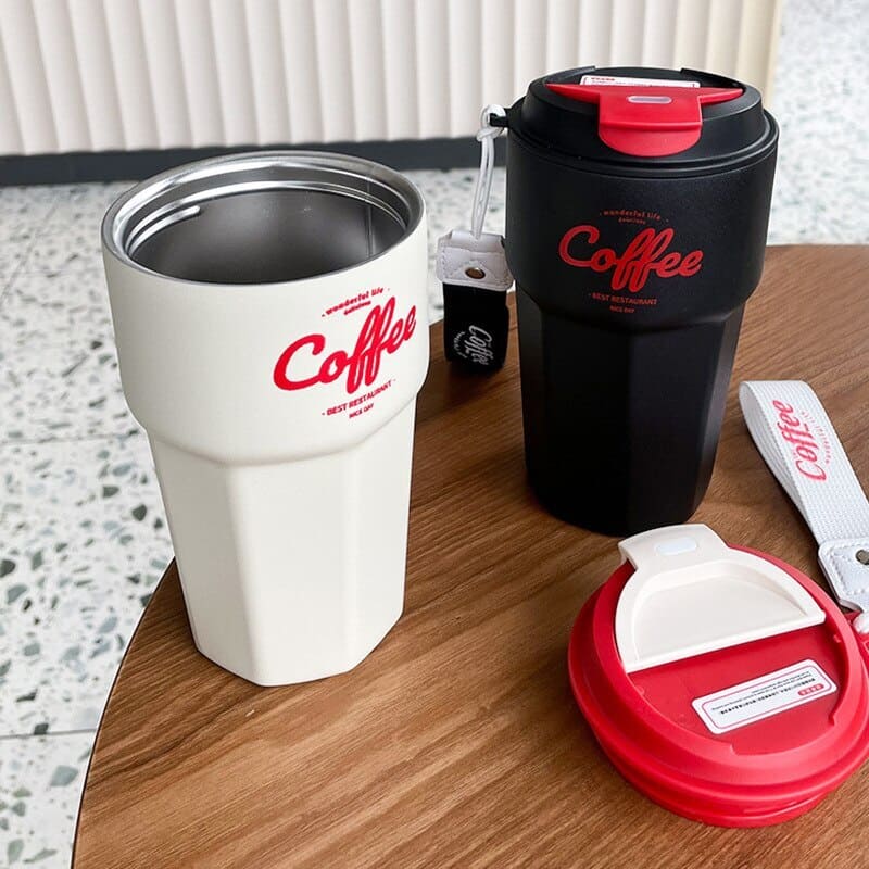 Copo Térmico Premium com Tampa BPA Free - Ideal para Bebidas Quentes e Frias