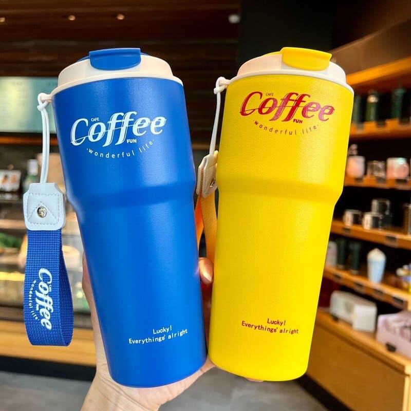 Copo Térmico Premium com Tampa BPA Free - Ideal para Bebidas Quentes e Frias