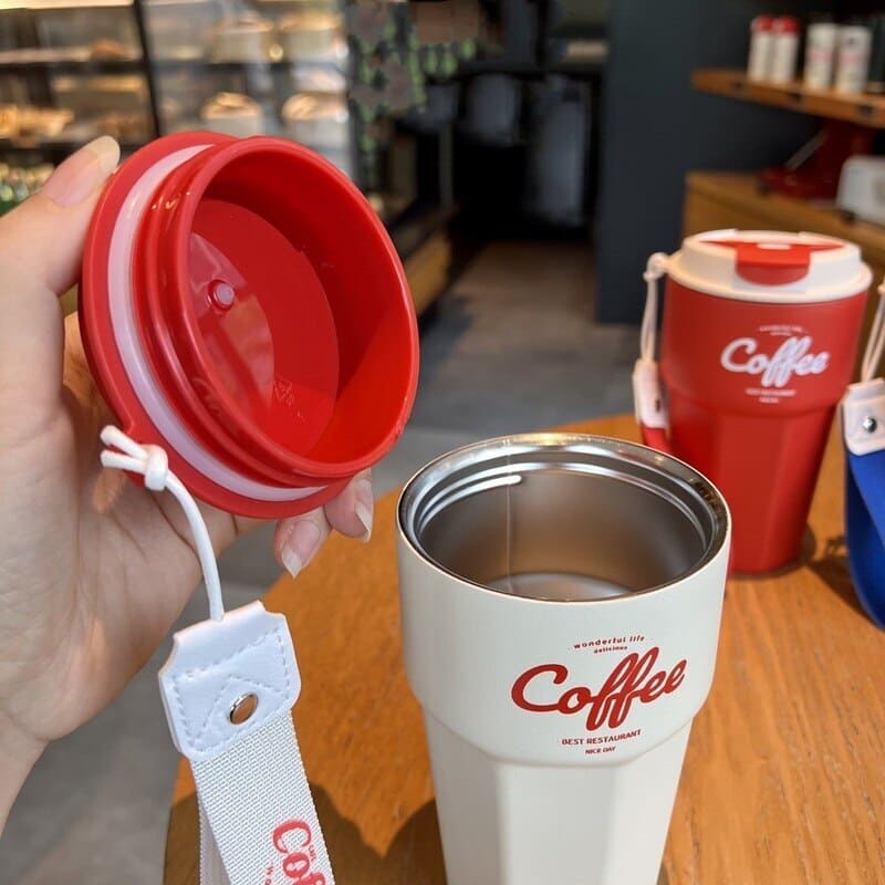 Copo Térmico Premium com Tampa BPA Free - Ideal para Bebidas Quentes e Frias