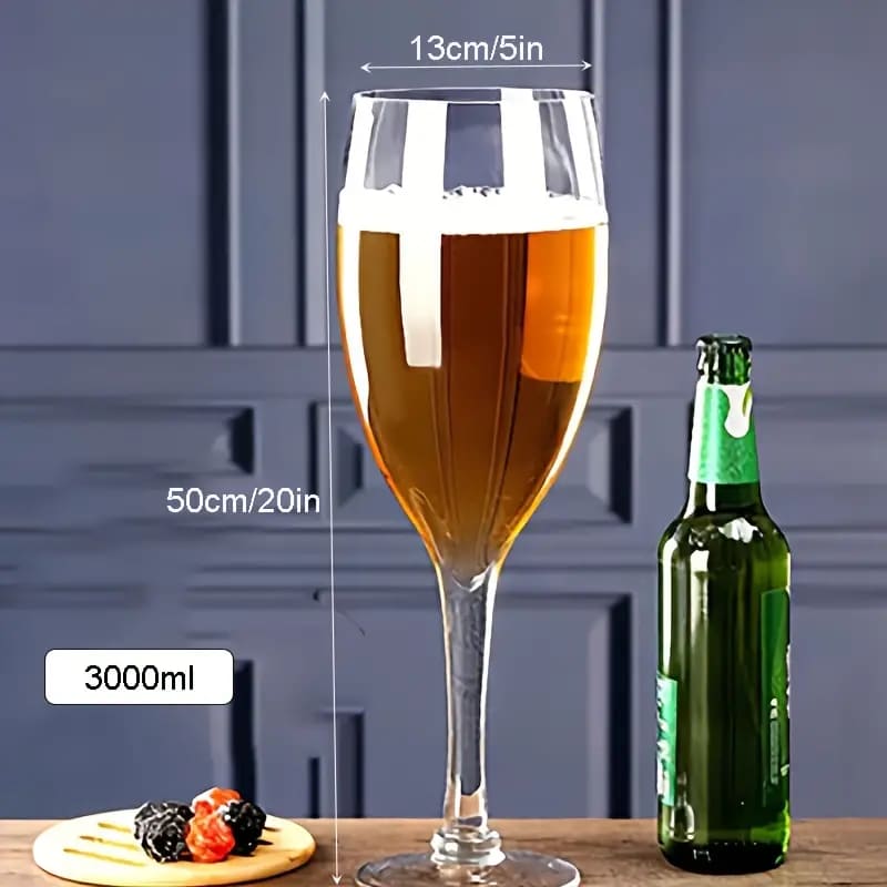 Copo de Cerveja Cristal Gigante Cálice para Bar em Casa