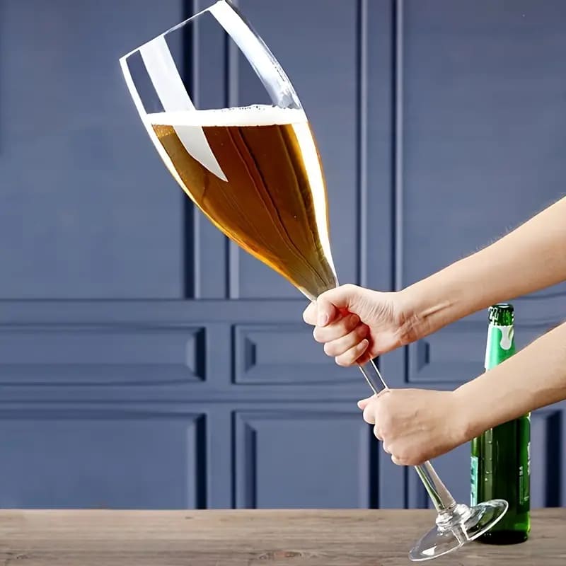 Copo de Cerveja Cristal Gigante Cálice para Bar em Casa