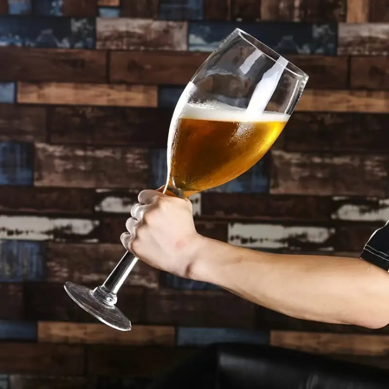 Copo de Cerveja Cristal Gigante Cálice para Bar em Casa