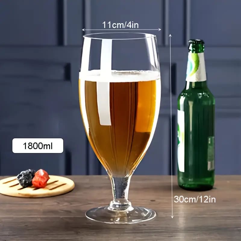 Copo de Cerveja Cristal Gigante Cálice para Bar em Casa