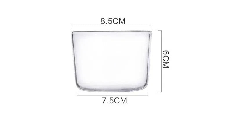 Copo de Vidro Transparente 200ml - Conjunto com 2 Peças