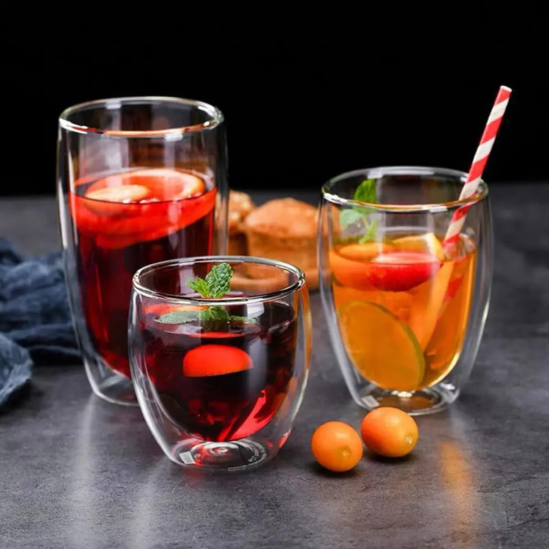 Copo de Vidro com Parede Dupla para Café e Chá - Ideal para Cantinho do Café