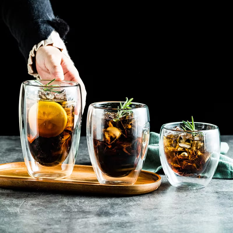 Copo de Vidro com Parede Dupla para Café e Chá - Ideal para Cantinho do Café