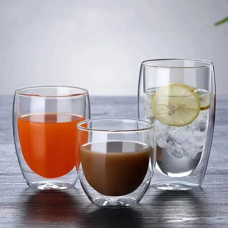Copo de Vidro com Parede Dupla para Café e Chá - Ideal para Cantinho do Café