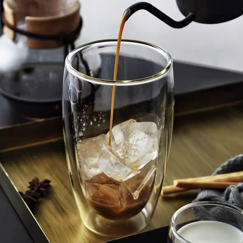 Copo de Vidro com Parede Dupla para Café e Chá - Ideal para Cantinho do Café
