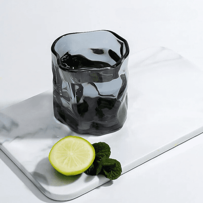 Copo de Whisky de Cristal Irregular para Bar em Casa