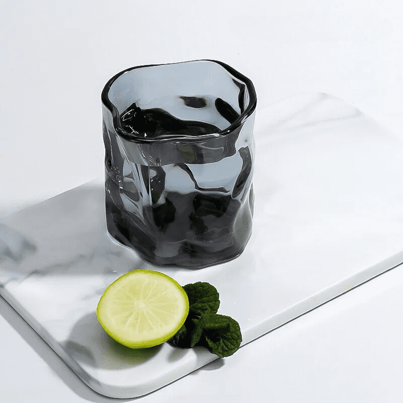 Copo de Whisky de Cristal Irregular para Bar em Casa