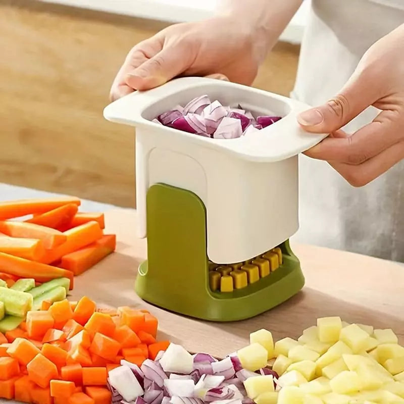 Cortador de Alimentos em Cubos para Preparação Rápida de Refeições