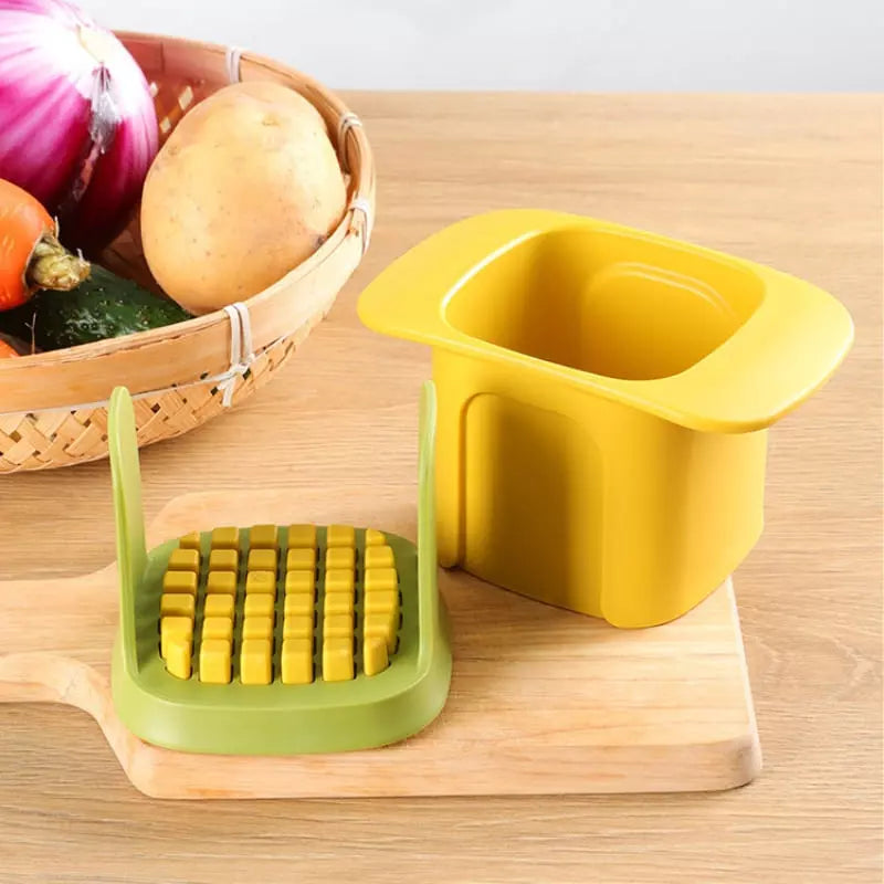 Cortador de Alimentos em Cubos para Preparação Rápida de Refeições
