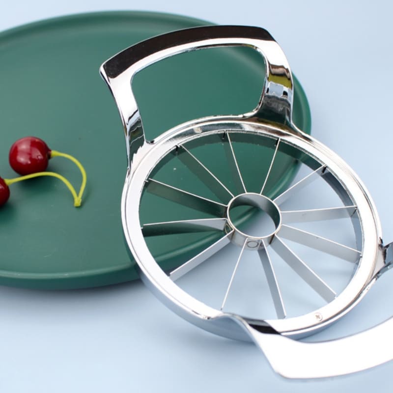 Cortador de Frutas em Fatias Inox - Utensílio de Cozinha para Fatiar Frutas