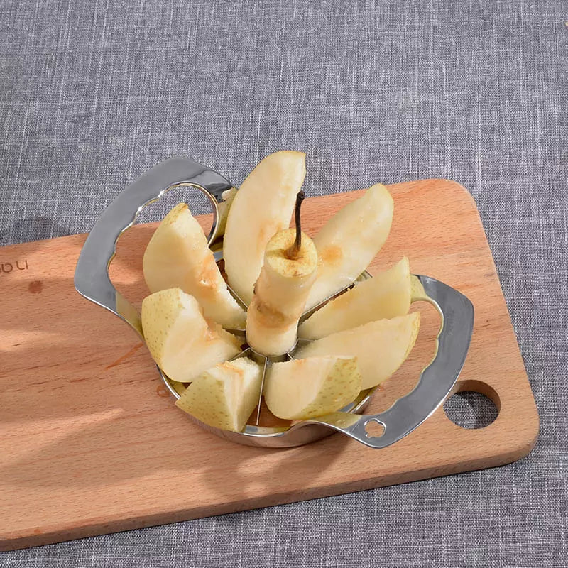Cortador de Frutas em Fatias Inox - Utensílio de Cozinha para Fatiar Frutas