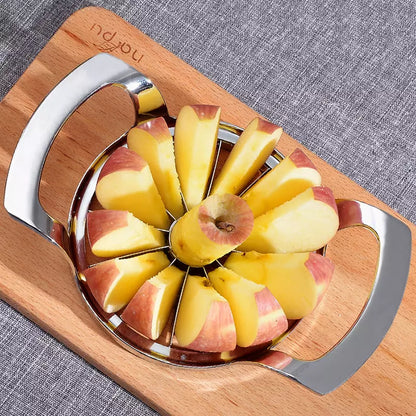 Cortador de Frutas em Fatias Inox - Utensílio de Cozinha para Fatiar Frutas