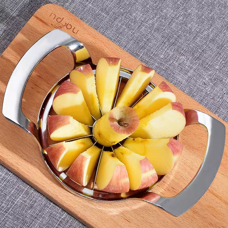 Cortador de Frutas em Fatias Inox - Utensílio de Cozinha para Fatiar Frutas