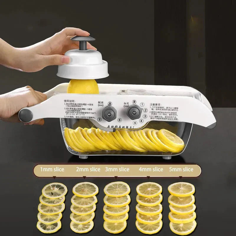 Cortador de Legumes Mandolin Ajustável para Fatiar Vegetais