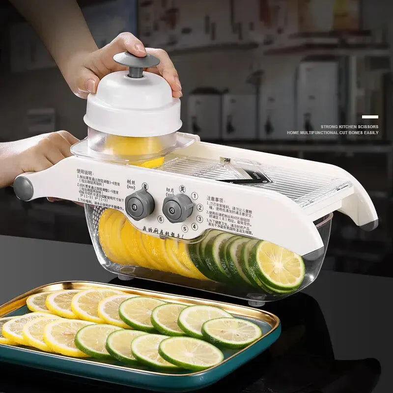 Cortador de Legumes Mandolin Ajustável para Fatiar Vegetais