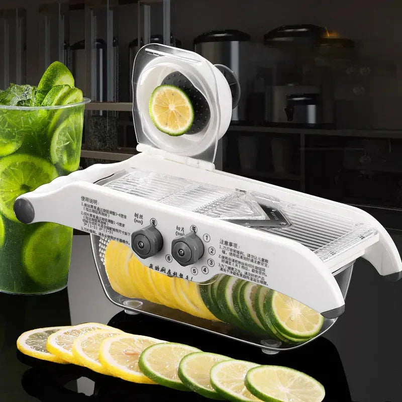 Cortador de Legumes Mandolin Ajustável para Fatiar Vegetais