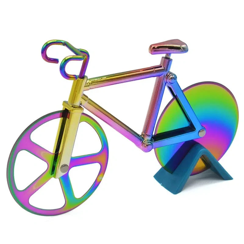 Cortador de Pizza en Forma de Bicicleta - Utensilio de Cocina Divertido y Práctico