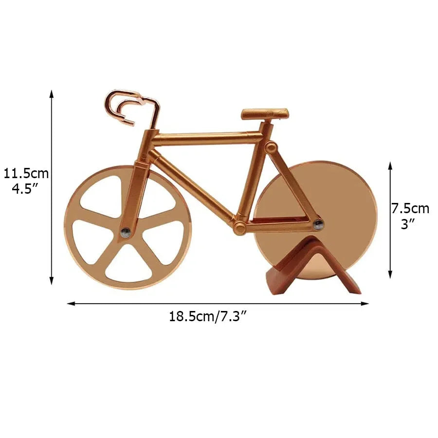 Cortador de Pizza en Forma de Bicicleta - Utensilio de Cocina Divertido y Práctico