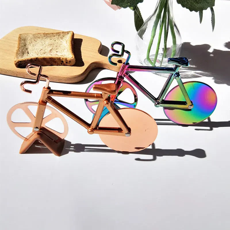 Cortador de Pizza en Forma de Bicicleta - Utensilio de Cocina Divertido y Práctico