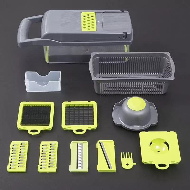 Cortador e Ralador de Legumes Multiuso - Utensílio de Cozinha Prático e Eficiente