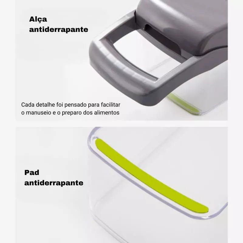 Cortador e Ralador de Legumes Multiuso - Utensílio de Cozinha Prático e Eficiente