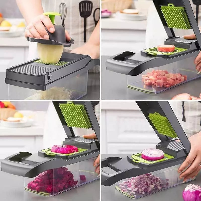 Cortador e Ralador de Legumes Multiuso - Utensílio de Cozinha Prático e Eficiente