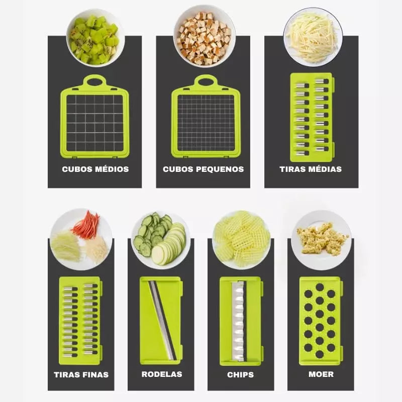 Cortador e Ralador de Legumes Multiuso - Utensílio de Cozinha Prático e Eficiente