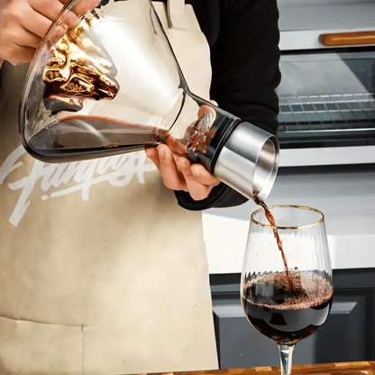 Decanter de Vinho de Vidro Iceberg com Aerador para Home Bar