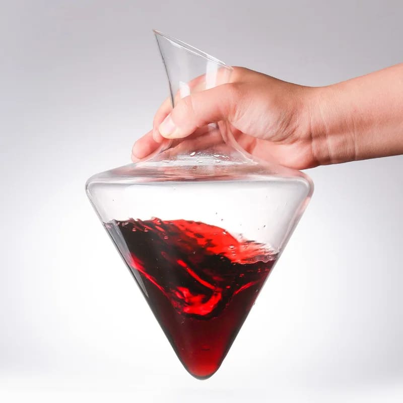 Decanter de Vinho e Whisky com Balde de Gelo em Vidro para Bar