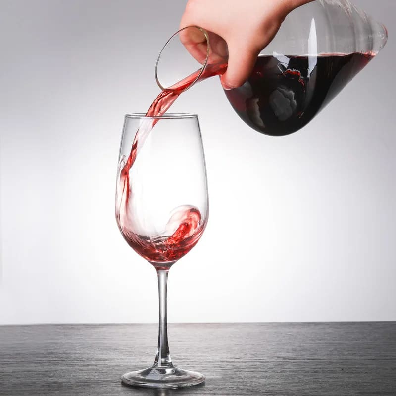 Decanter de Vinho e Whisky com Balde de Gelo em Vidro para Bar
