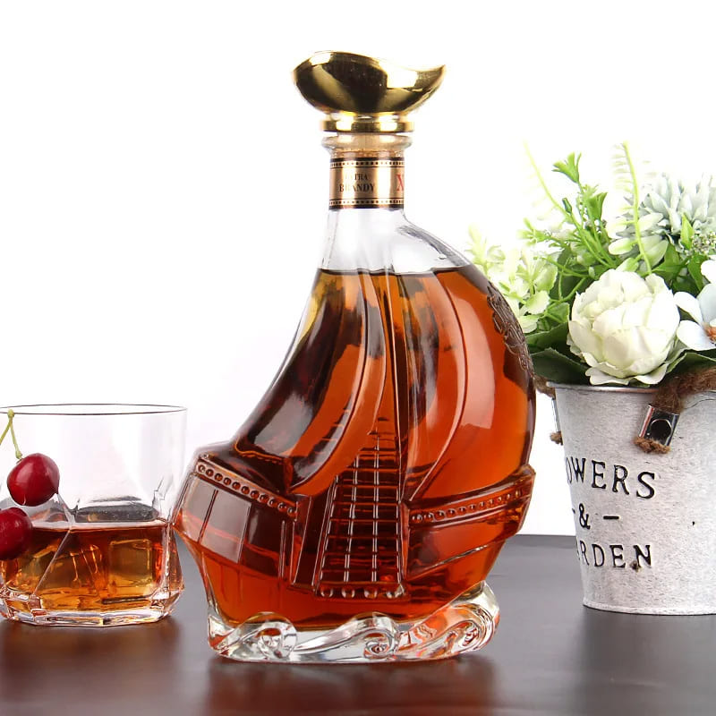 Decanter de Vinho e Whisky em Vidro Caravela para Bar em Casa