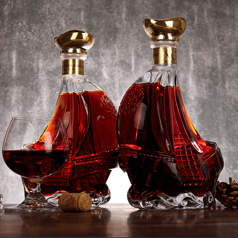 Decanter de Vinho e Whisky em Vidro Caravela para Bar em Casa