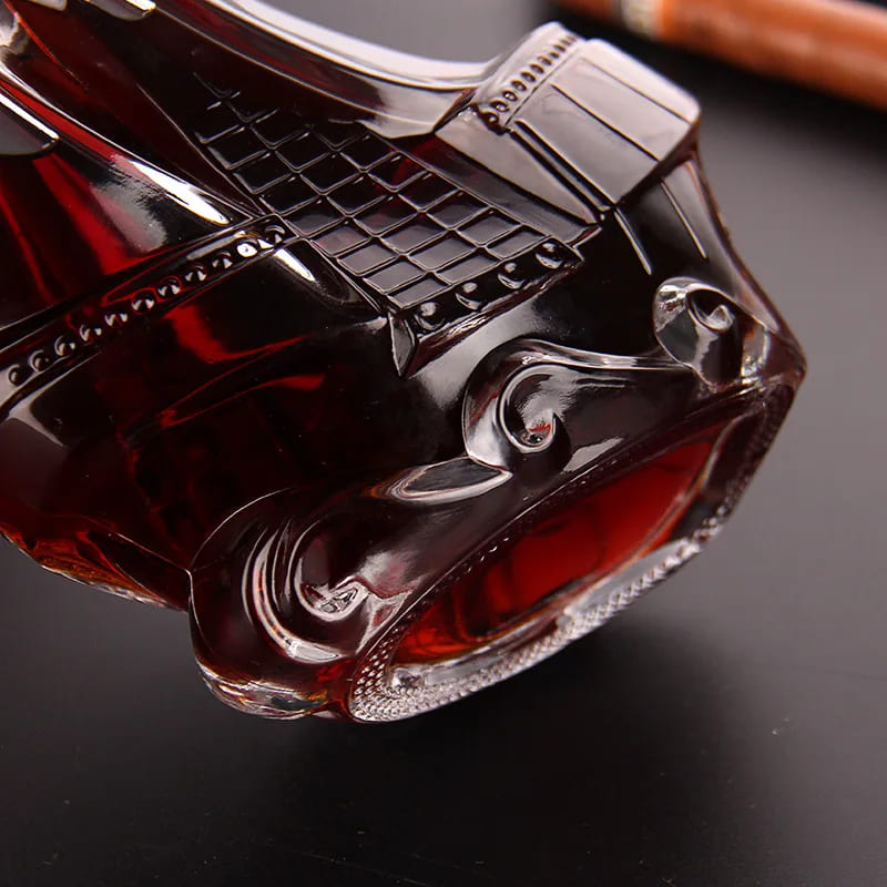 Decanter de Vinho e Whisky em Vidro Caravela para Bar em Casa