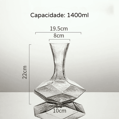 Decanter de Vinho e Whisky em Vidro Criativo para Bar em Casa