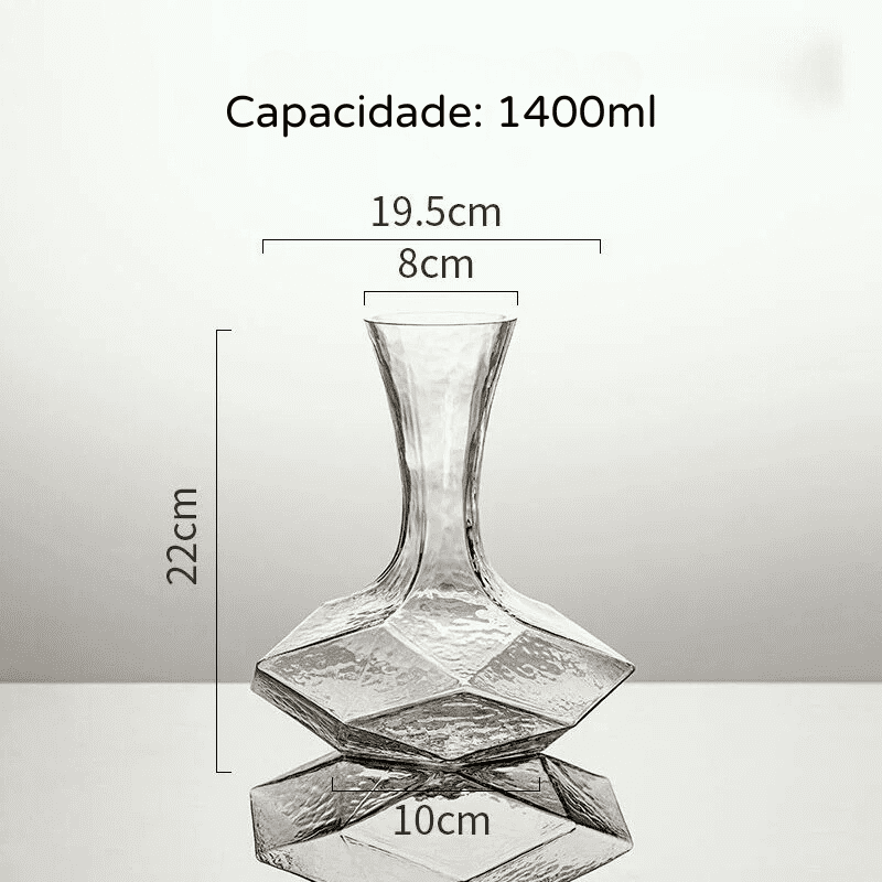 Decanter de Vinho e Whisky em Vidro Criativo para Bar em Casa