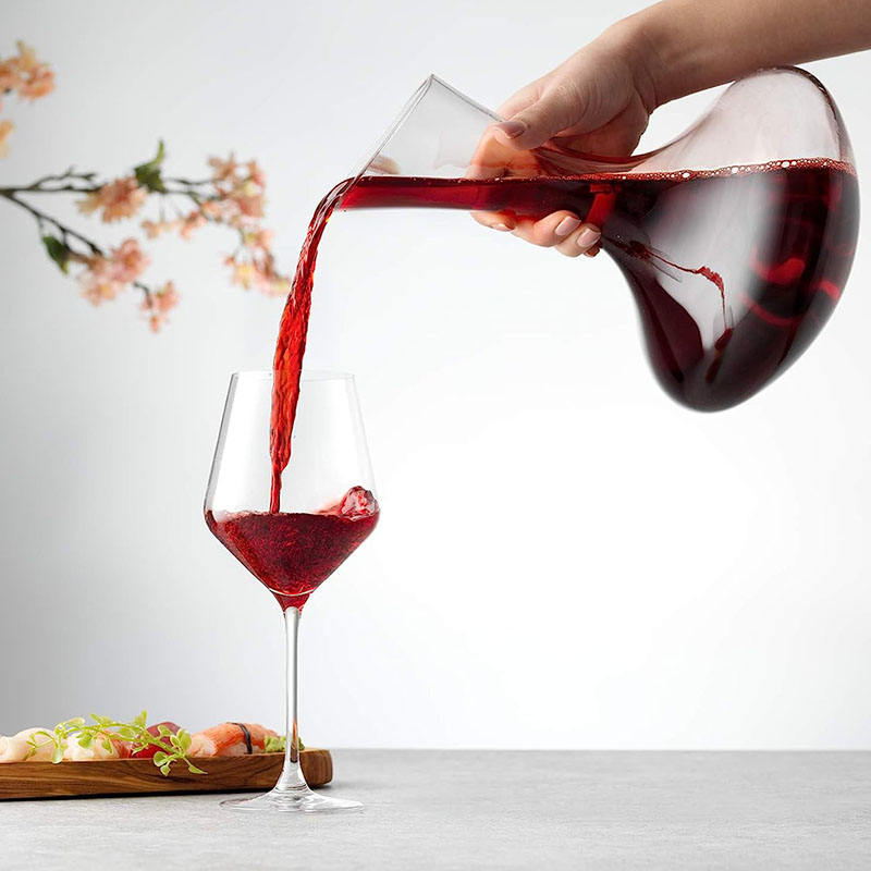 Decanter de Vinho e Whisky em Vidro Iceberg para Home Bar