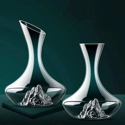 Decanter de Vinho e Whisky em Vidro Iceberg para Home Bar