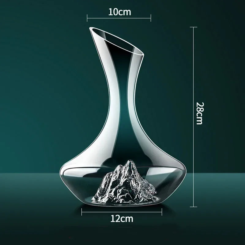 Decanter de Vinho e Whisky em Vidro Iceberg para Home Bar