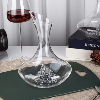 Decanter de Vinho e Whisky em Vidro Iceberg para Home Bar